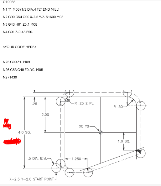 CNC PROGRAMMING G CODE 0 1 0 0 6 5 N 1 T 1 M 0 6