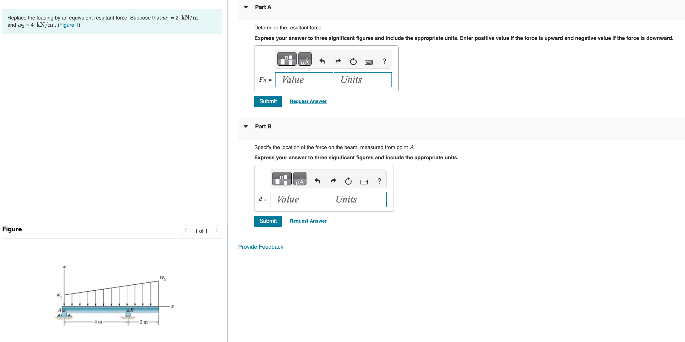 Replace the loading by an equivalent resultant