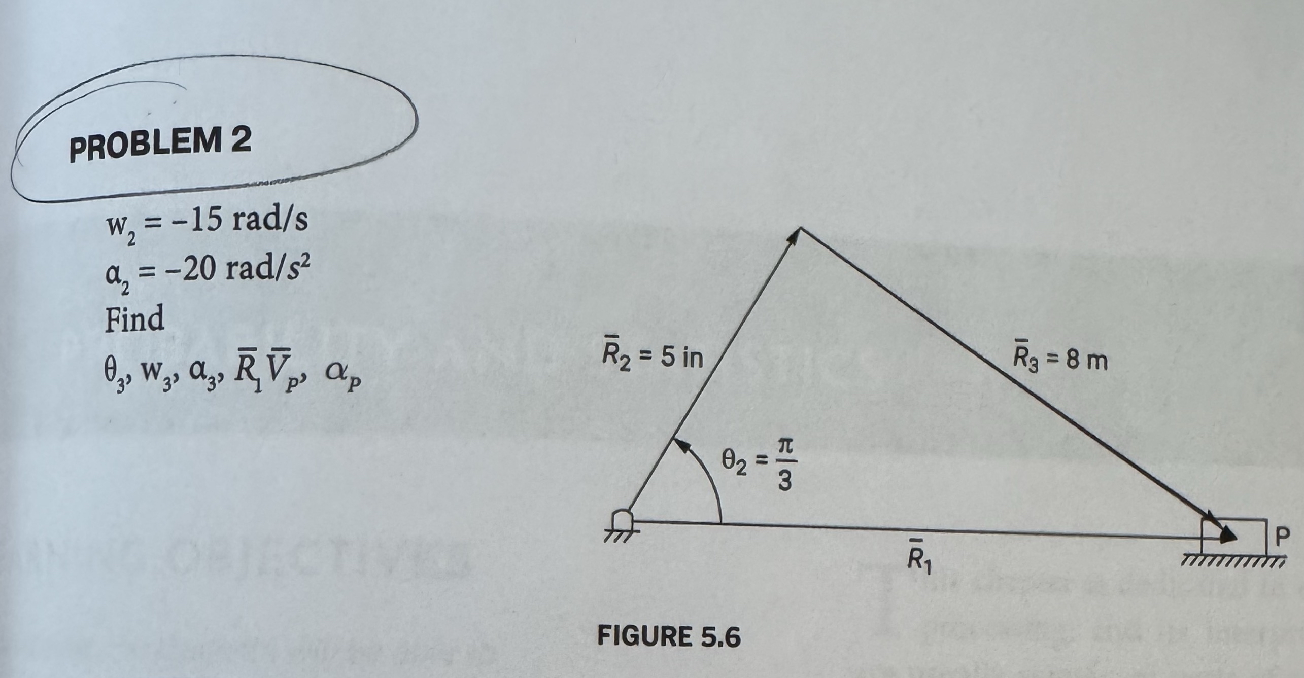 w 2 = - 1 5 r a d s 2 = - 2 0 r a d s 2 Find 3 ,