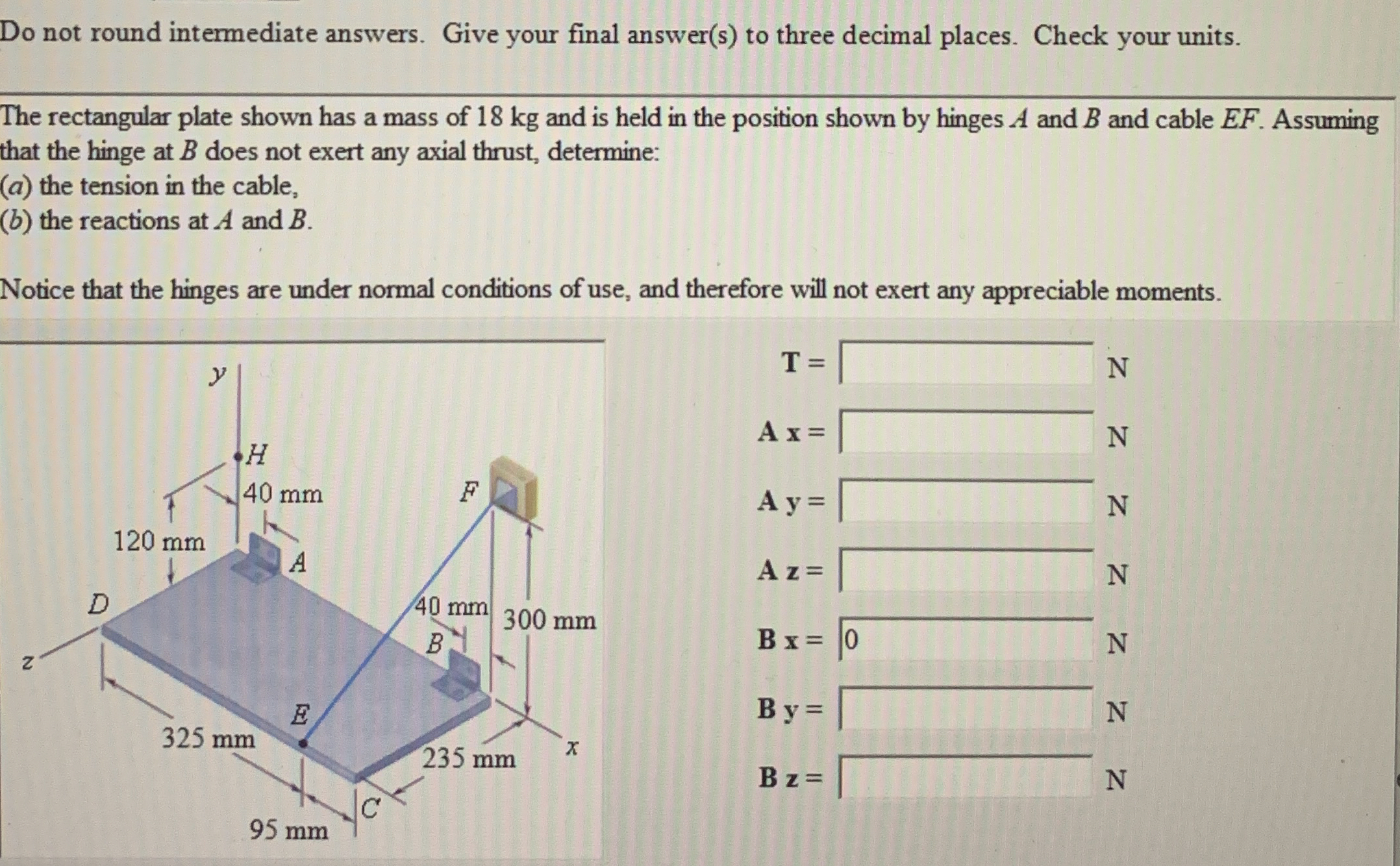 Do not round intermediate answers. Give your