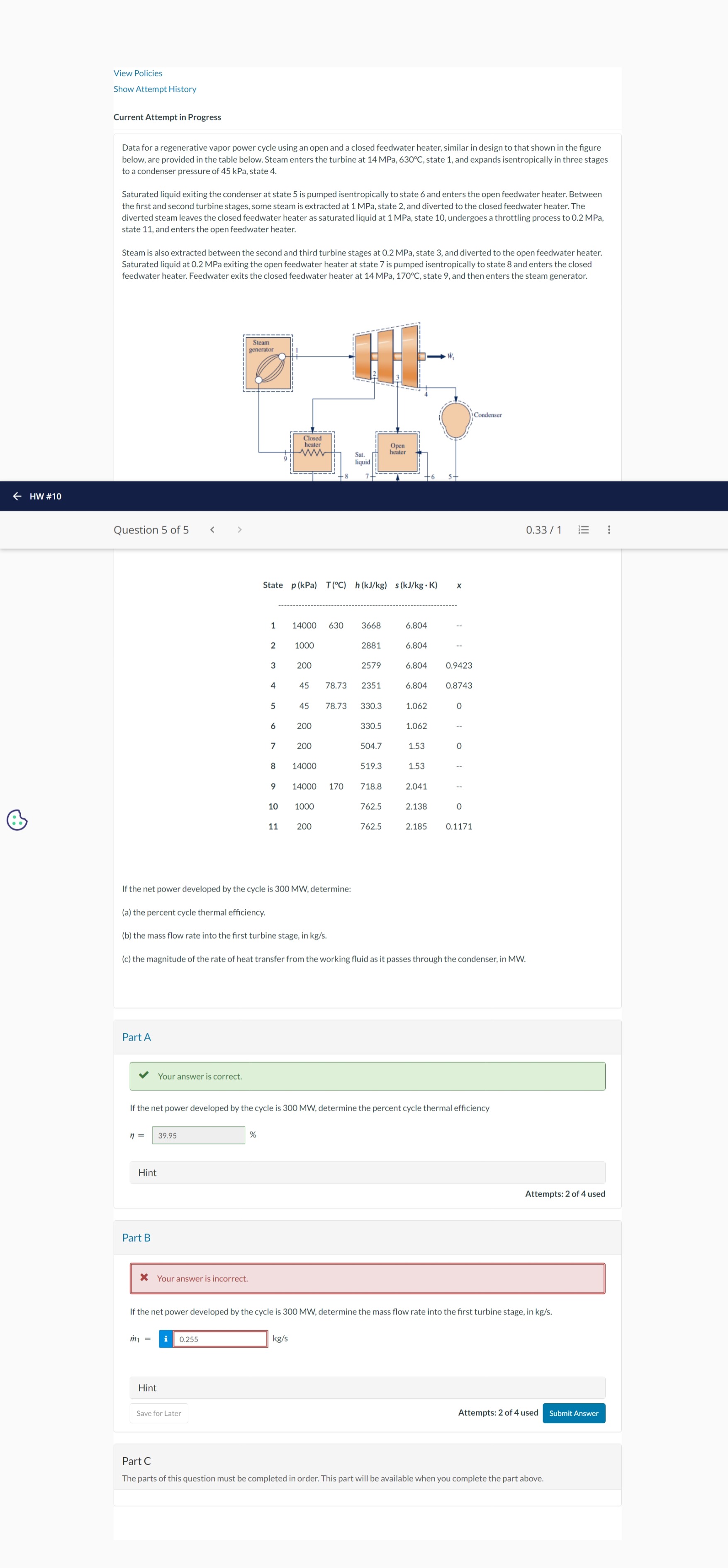 View Policies Show Attempt History Current