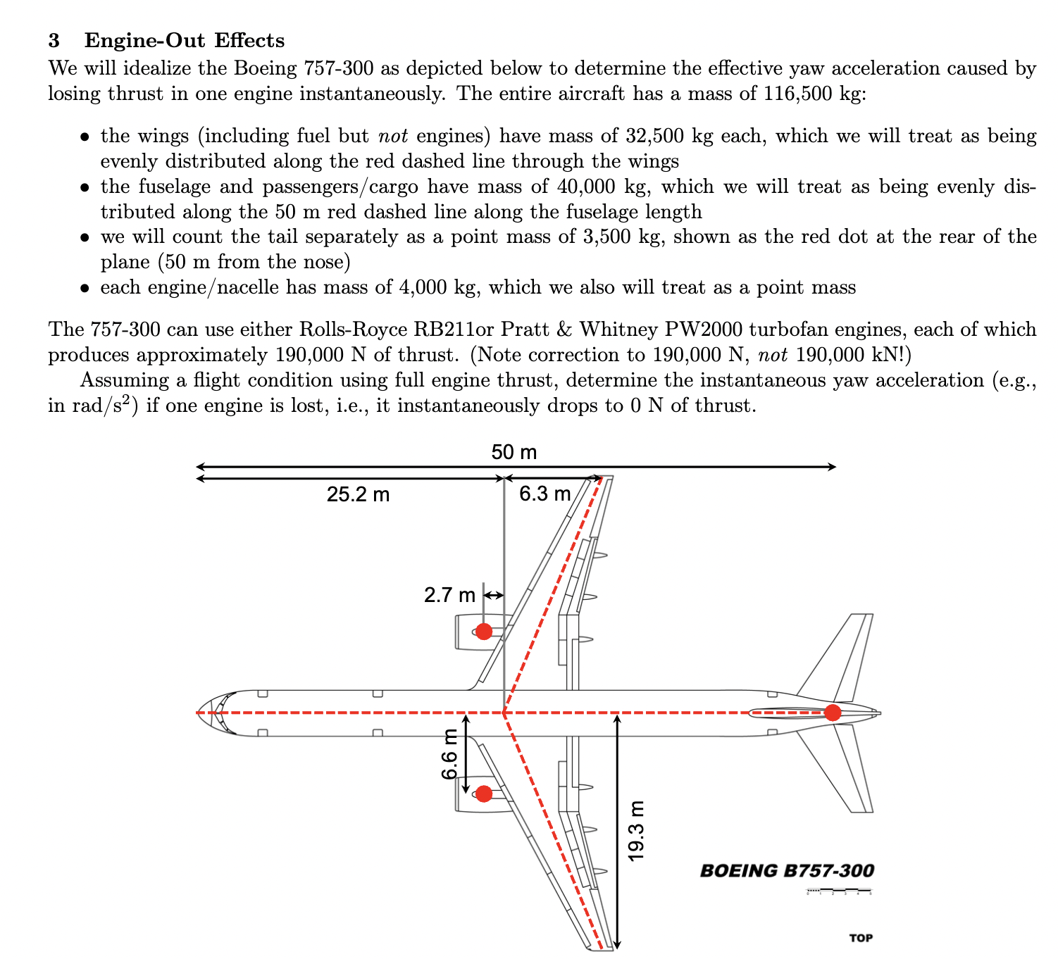 Show me the steps to solve 3 Engine - Out Effects
