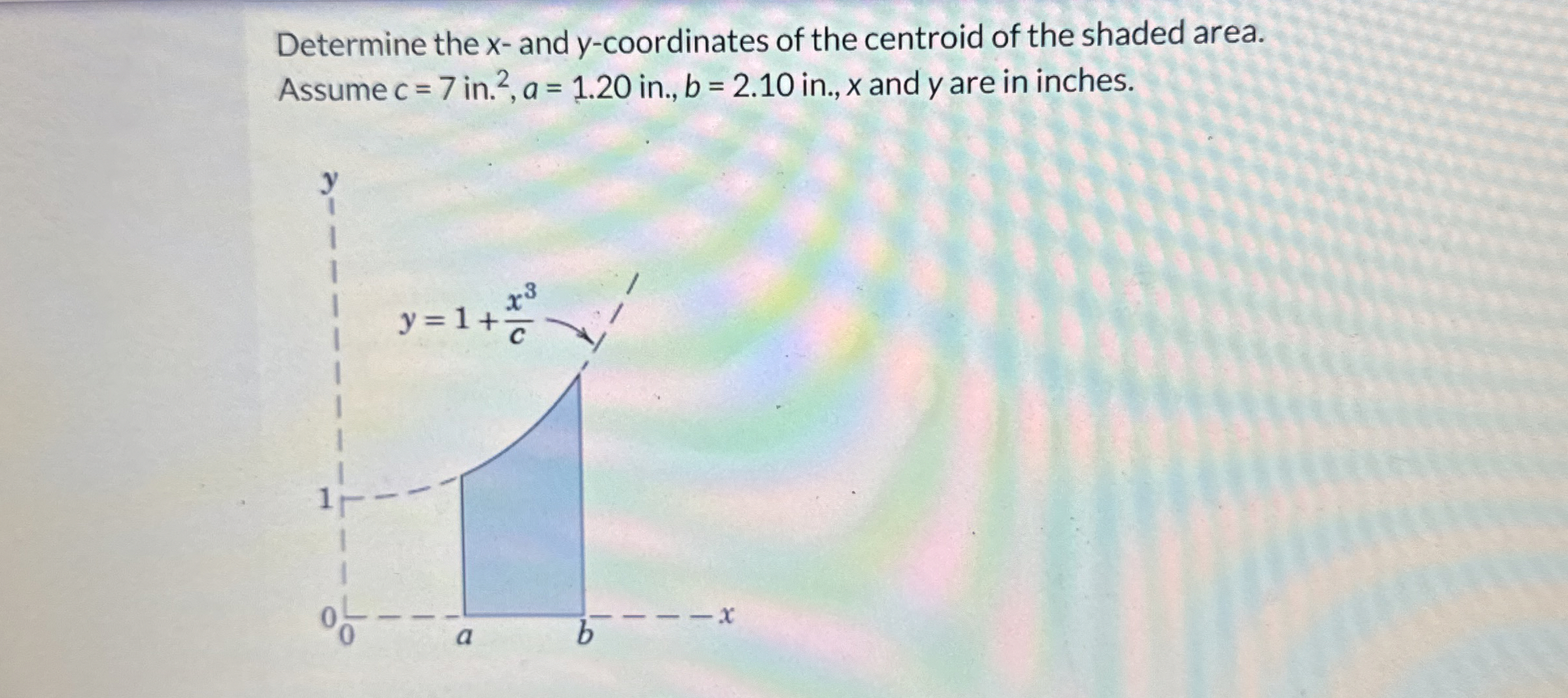 Determine the x - and y - coordinates of the