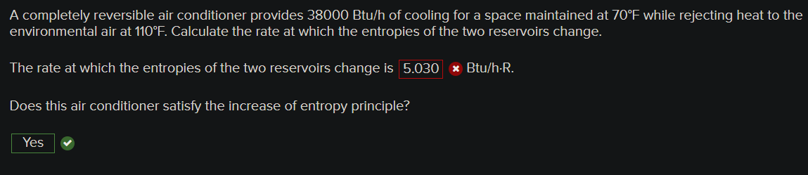 A completely reversible air conditioner provides