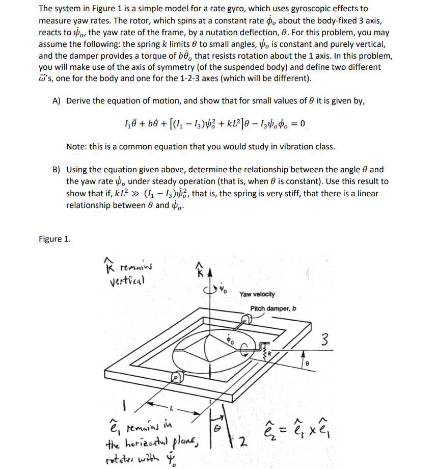 The system in Figure 1 is a simple model for a