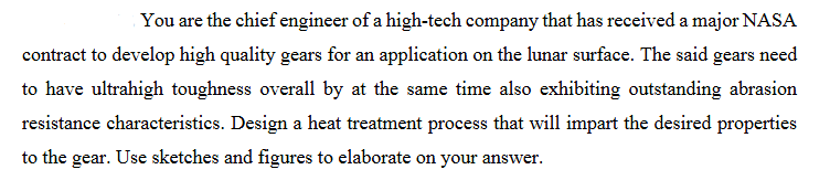 You are the chief engineer of a high - tech