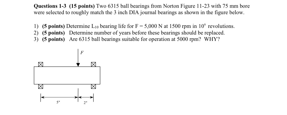 Questions 1 - 3 ( 1 5 points ) Two 6 3 1 5 ball