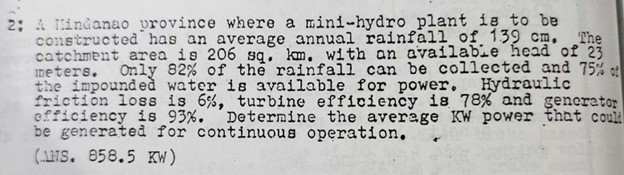 2 : Alincianao urovince where a minl - hydro