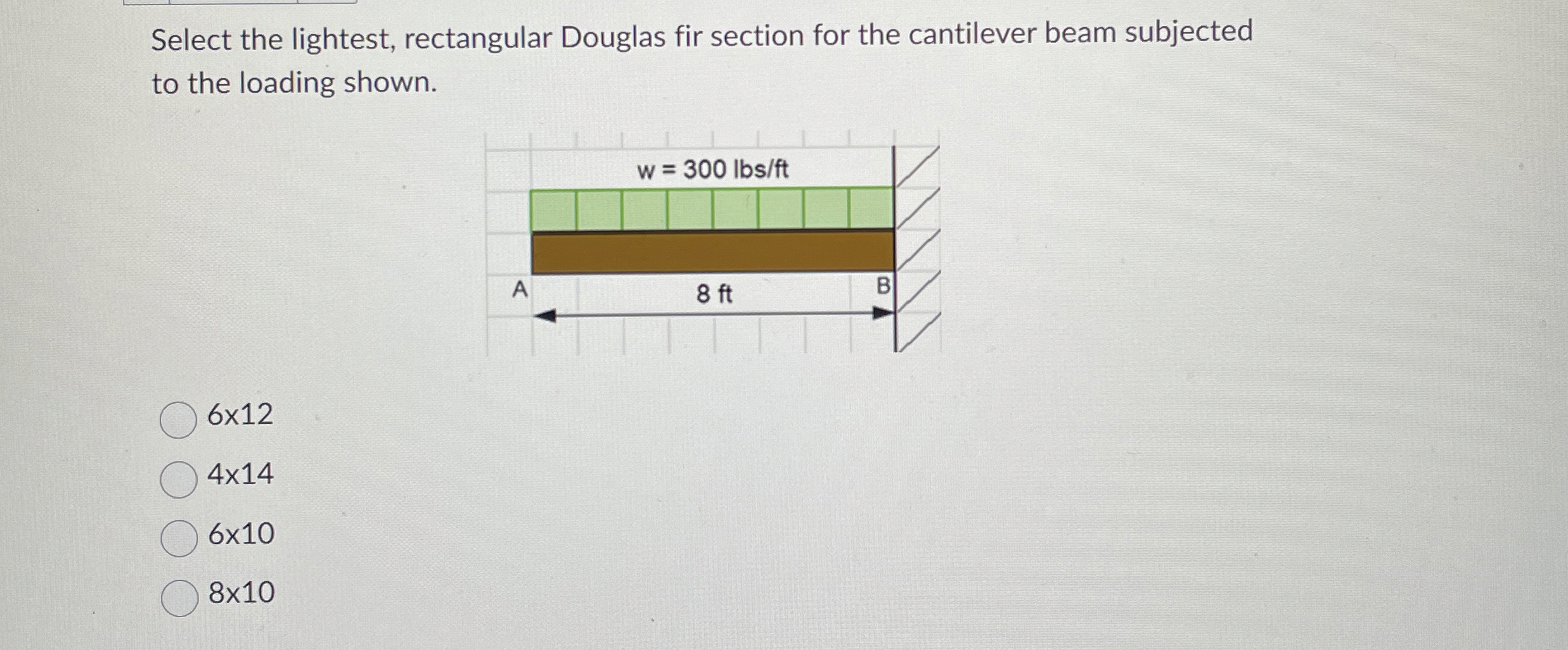 Select the lightest, rectangular Douglas fir