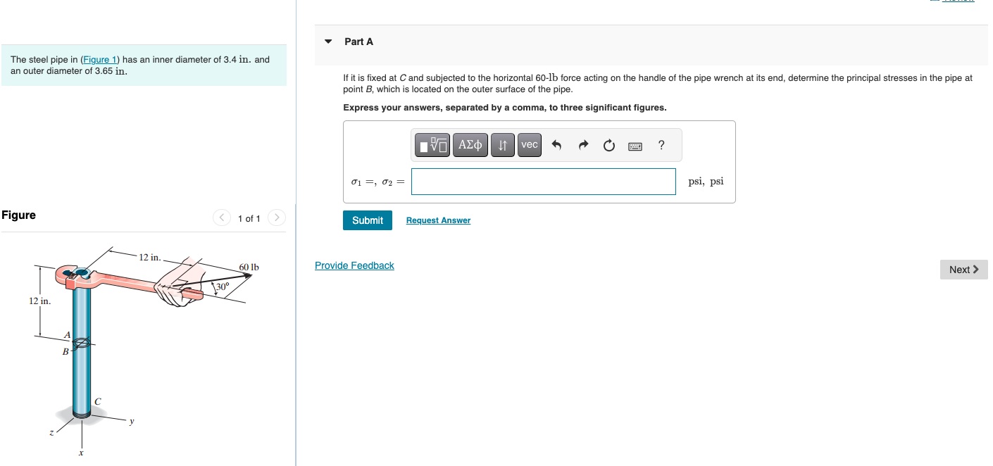 The steel pipe in ( Figure 1 ) has an inner