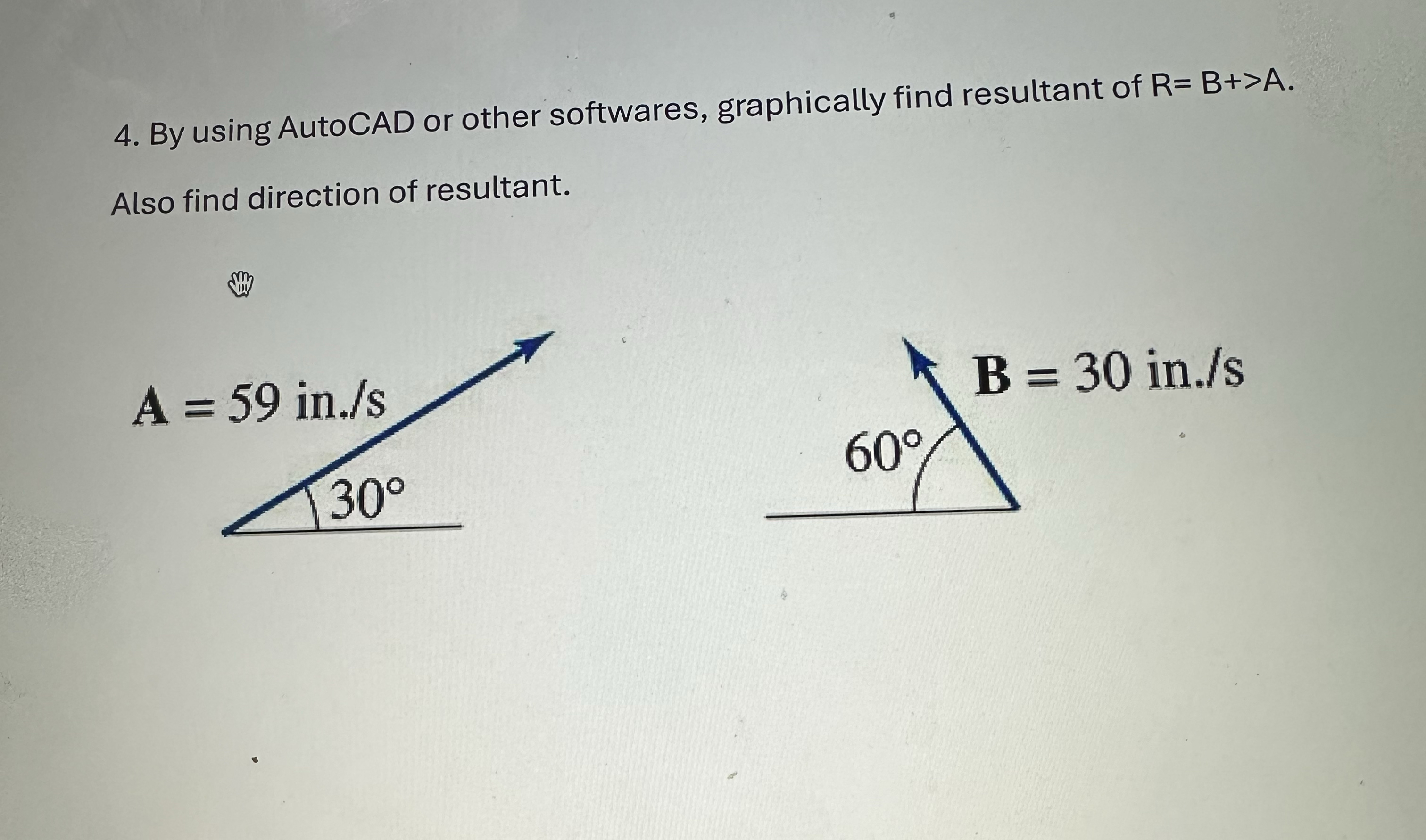 By using AutoCAD or other softwares, graphically