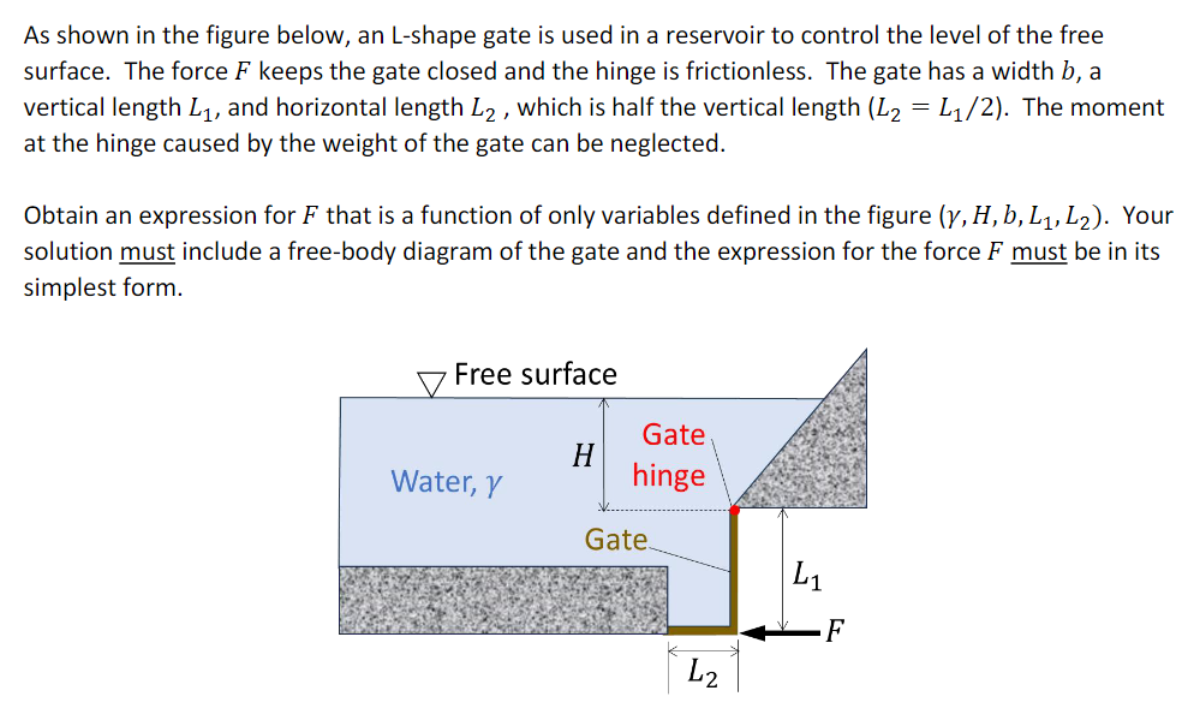 As shown in the figure below, an L - shape gate