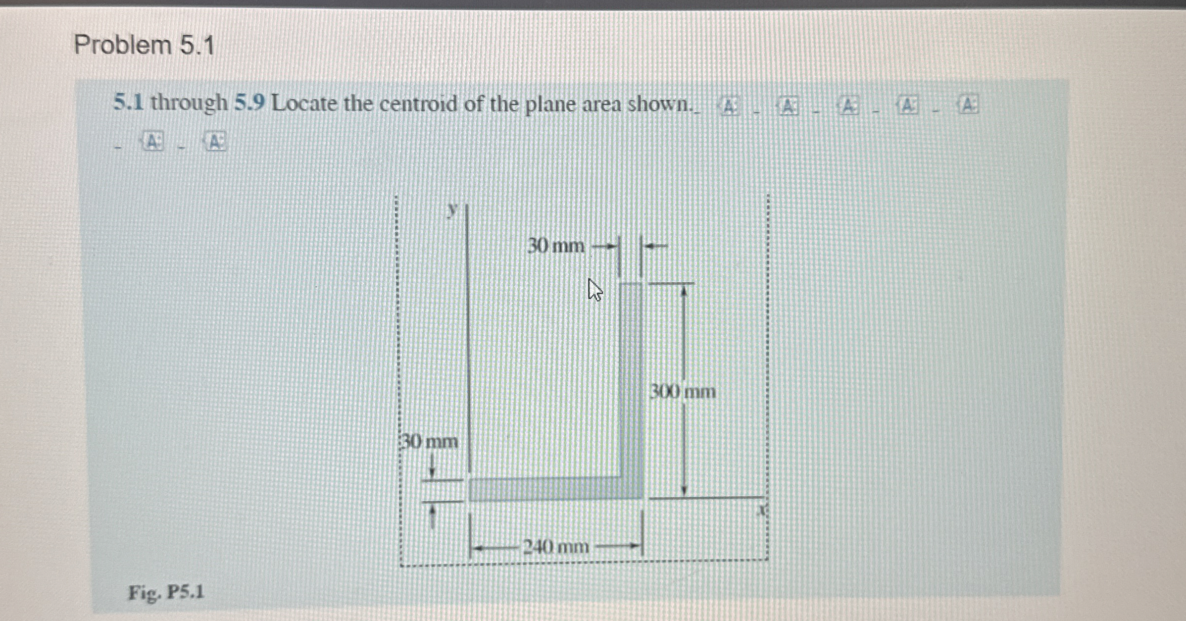 Problem 5 . 1 5 . 1 through 5 . 9 Locate the