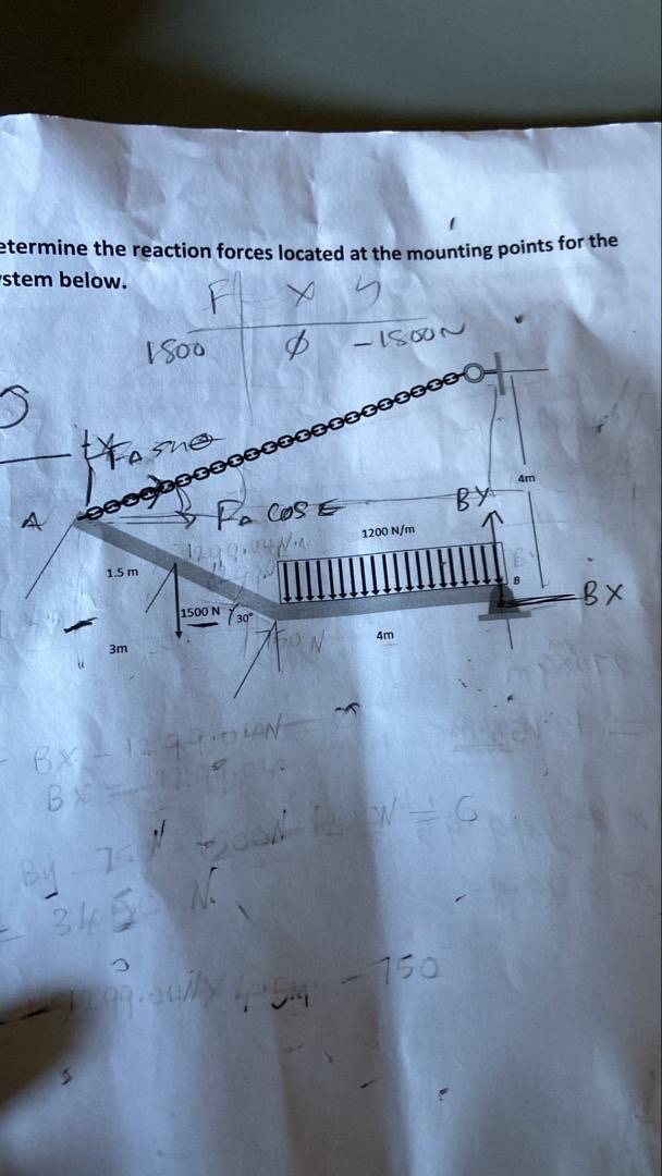 termine the reaction forces located at the