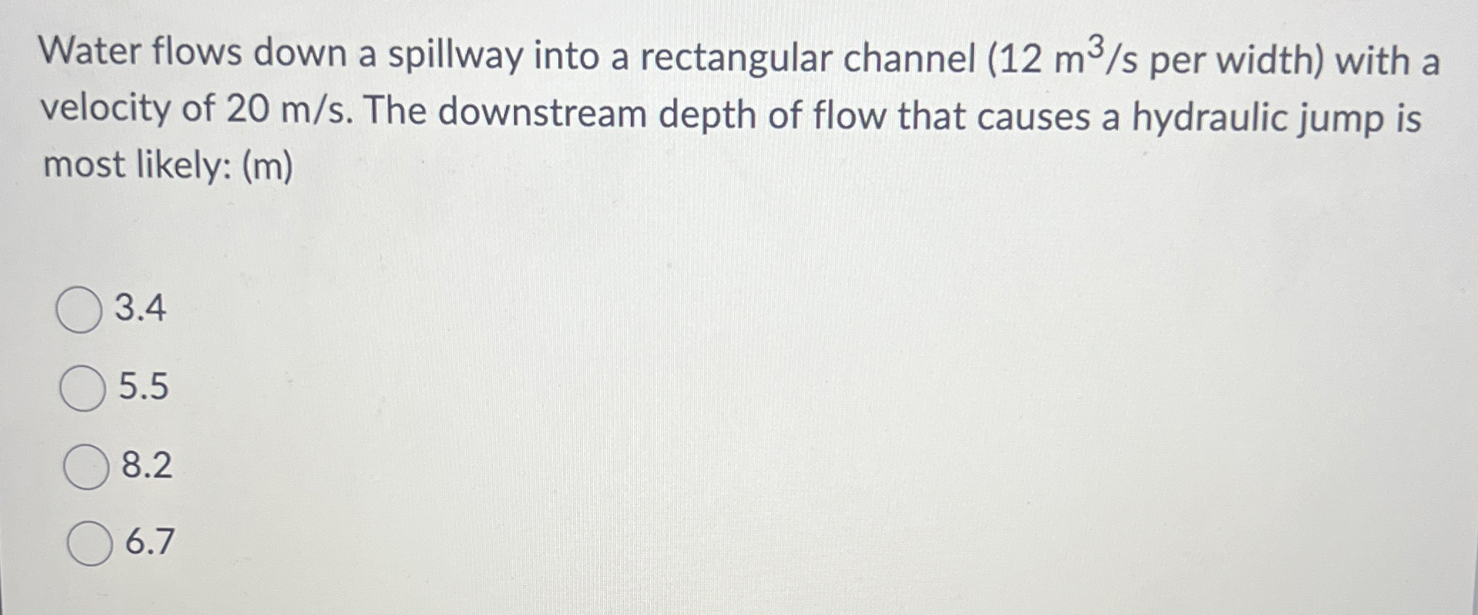 Water flows down a spillway into a rectangular