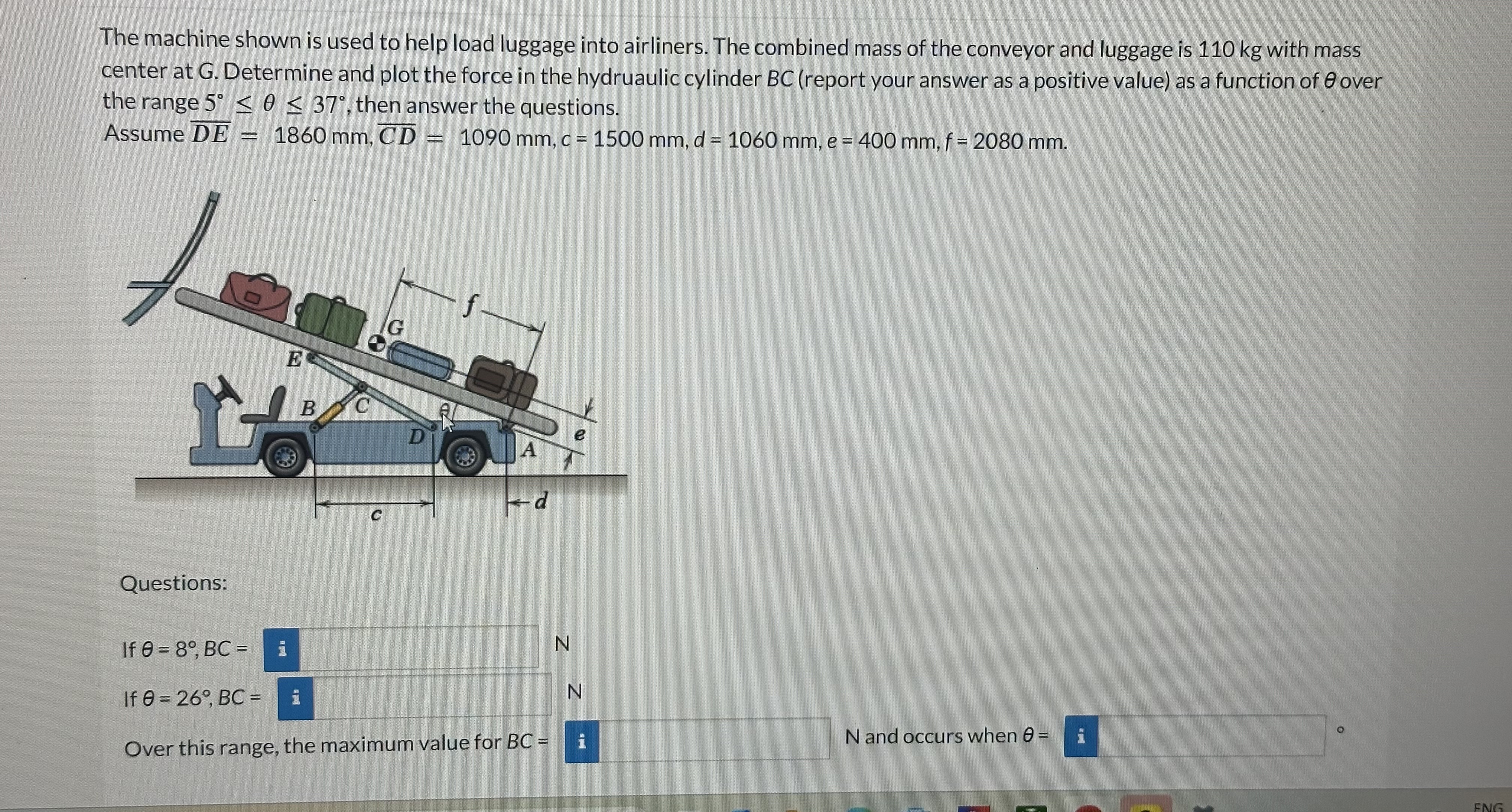 The machine shown is used to help load luggage