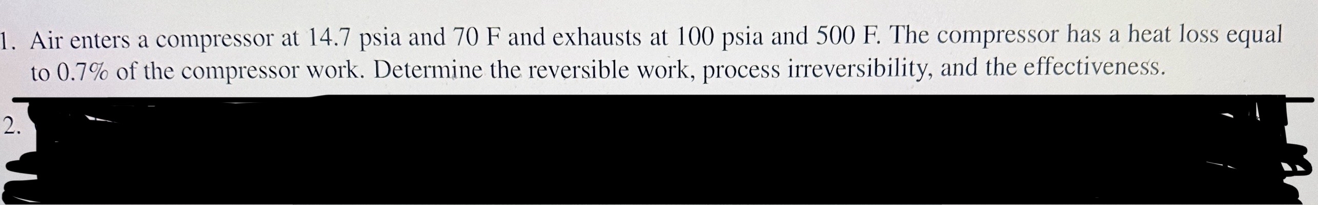 Air enters a compressor at 1 4 . 7 psia and 7 0 F