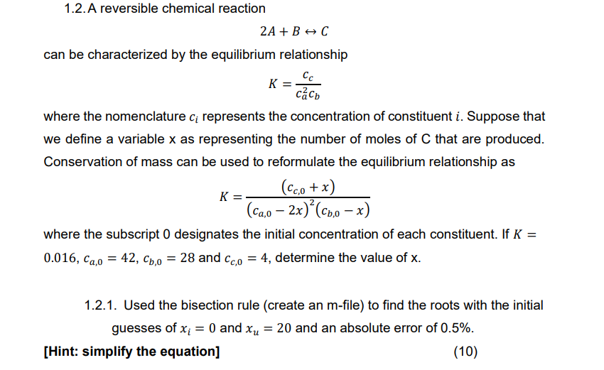 1 . 2 . A reversible chemical reaction 2 A +