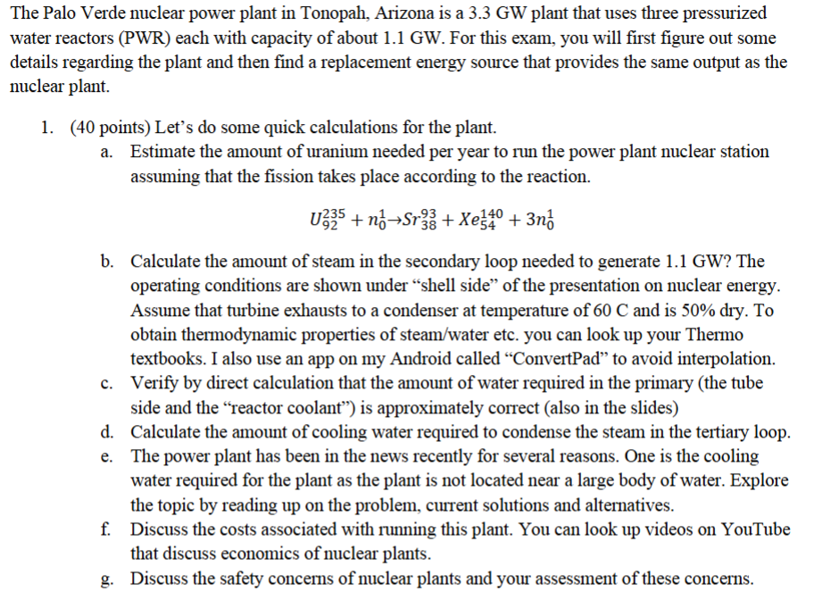 The Palo Verde nuclear power plant in Tonopah,