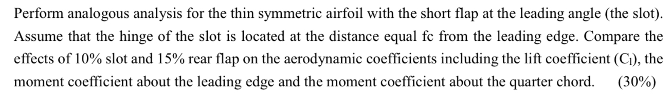 Perform analogous analysis for the thin symmetric