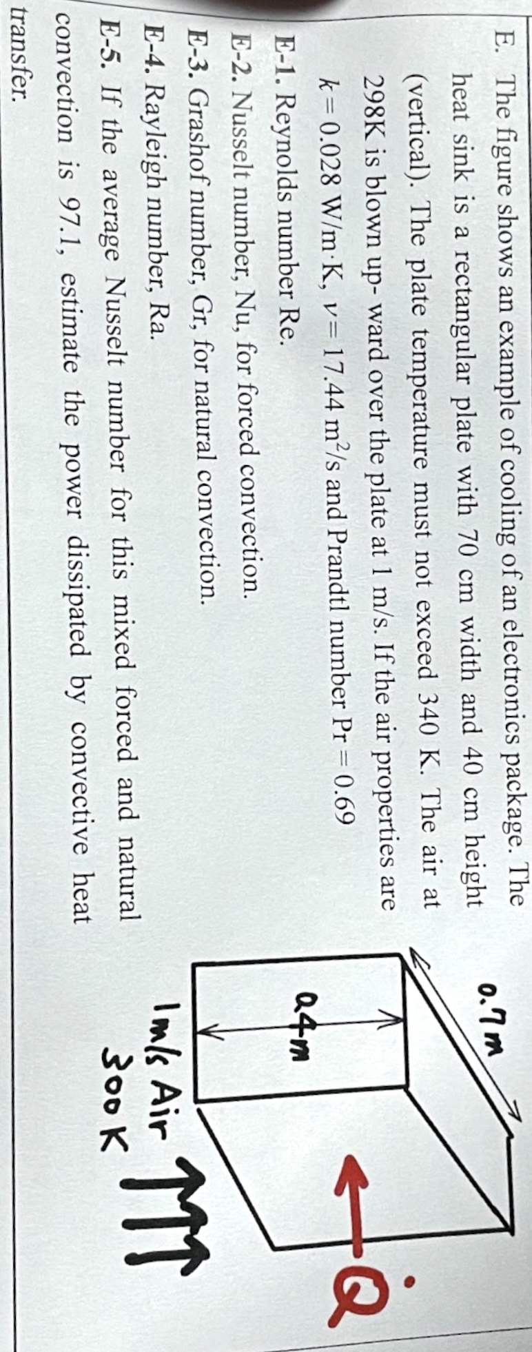 E . The figure shows an example of cooling of an