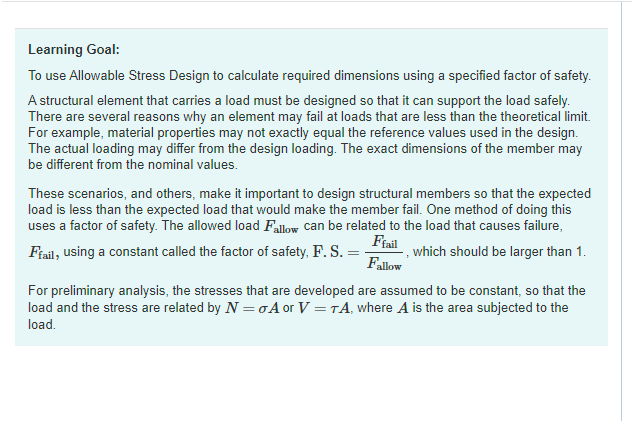 To use Allowable Stress Design to calculate