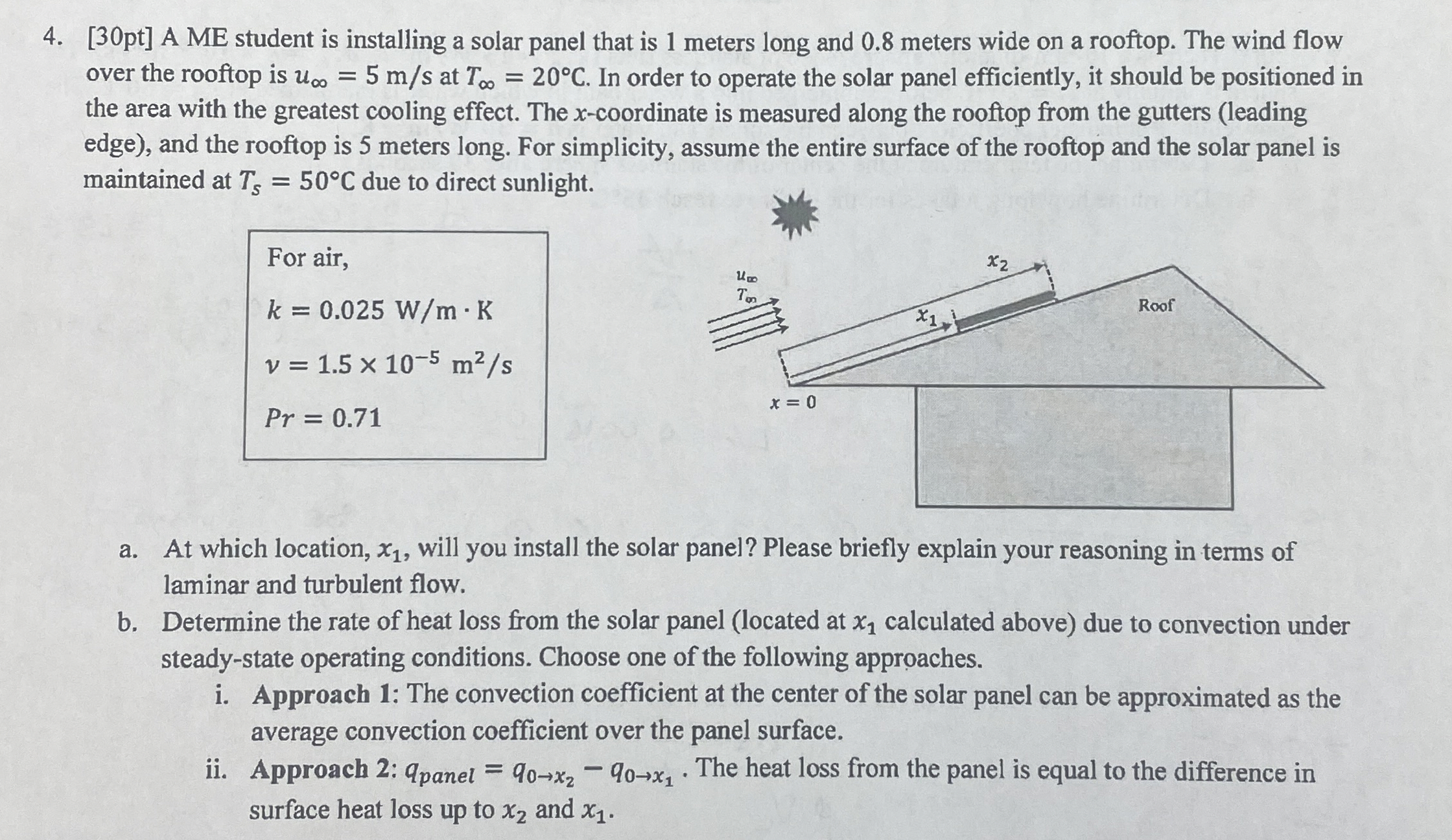 [ 3 0 pt ] A ME student is installing a solar