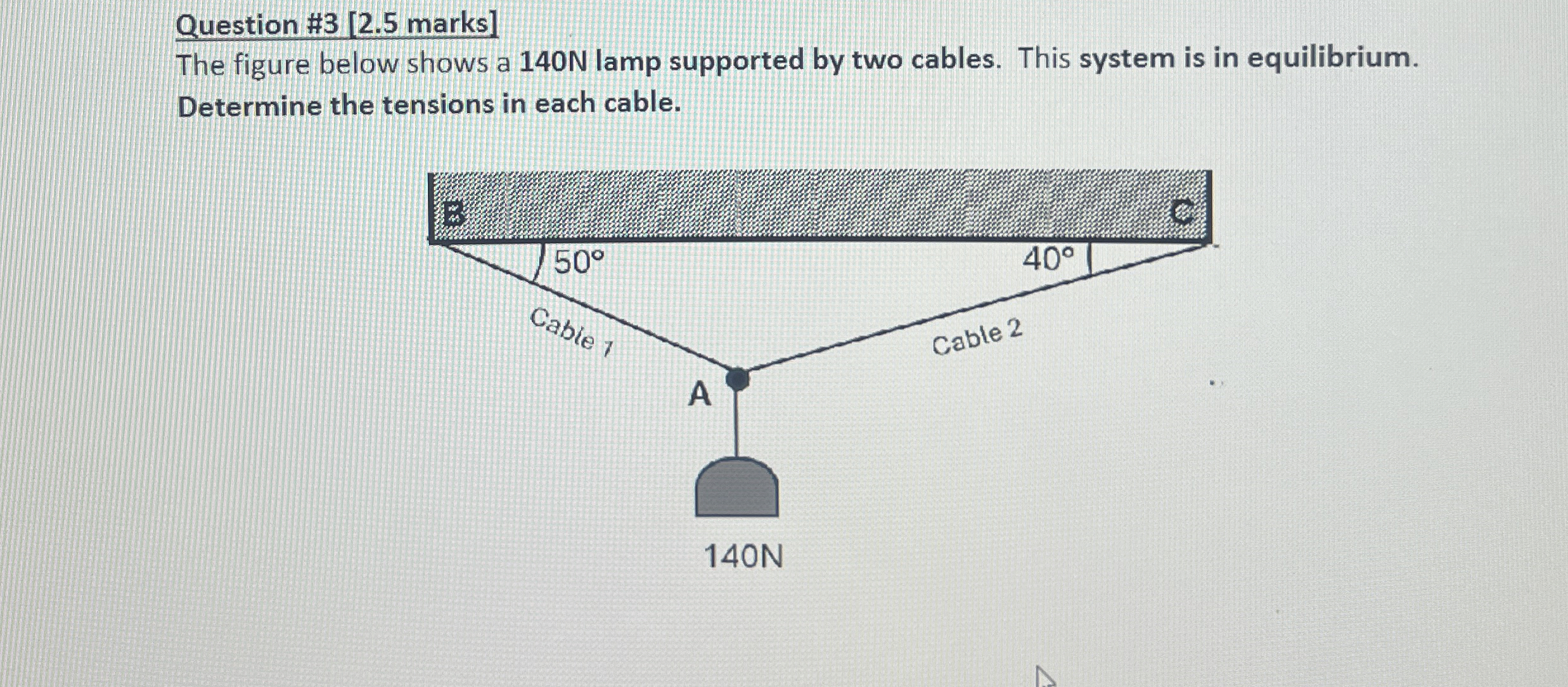 Question # 3 [ 2 . 5 marks ] The figure below