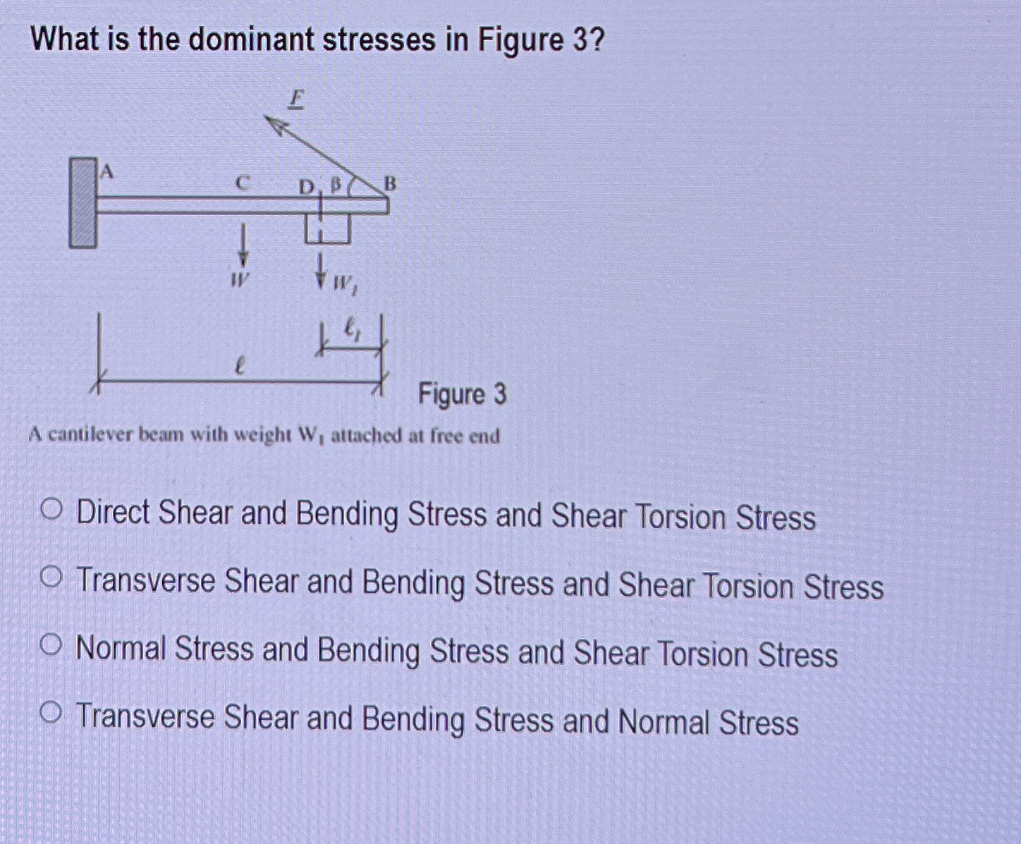 What is the dominant stresses in Figure 3 ? igure