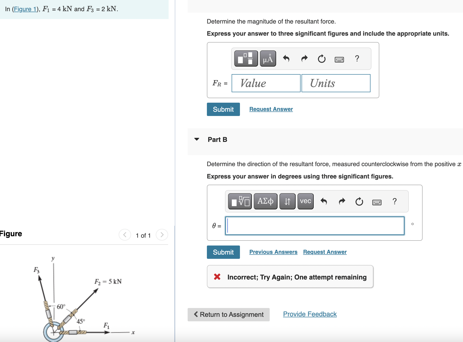 l n ( Figure 1 ) , F 1 = 4 k N and F 3 = 2 k N .