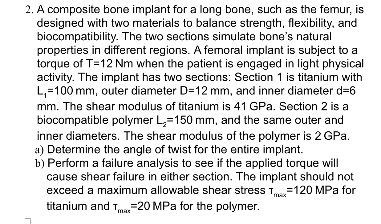 A composite bone implant for a long bone, such as