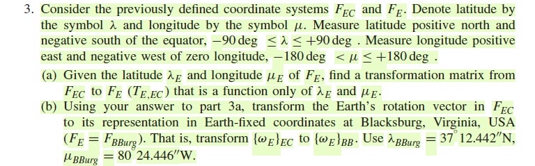 Consider the previously defined coordinate
