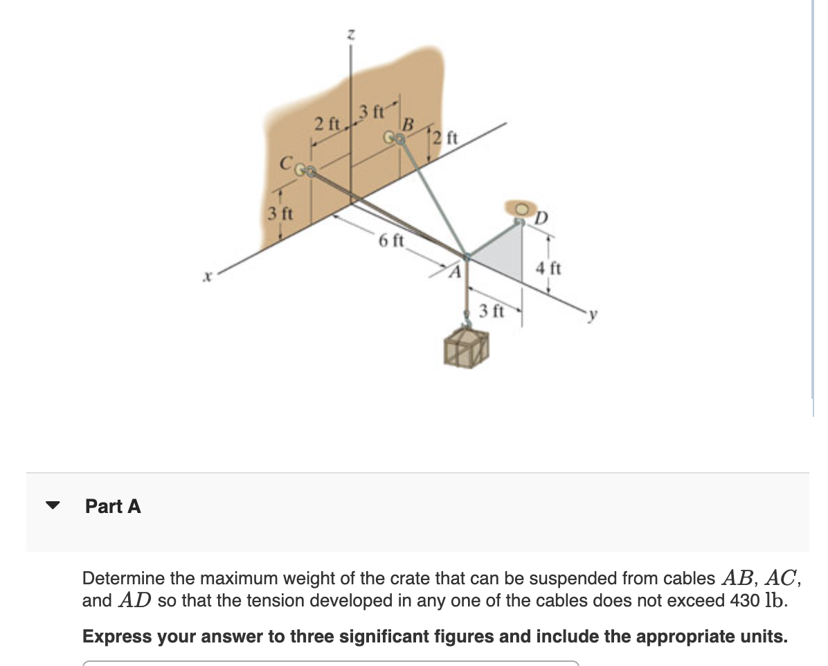 Determine the maximum weight of the crate that