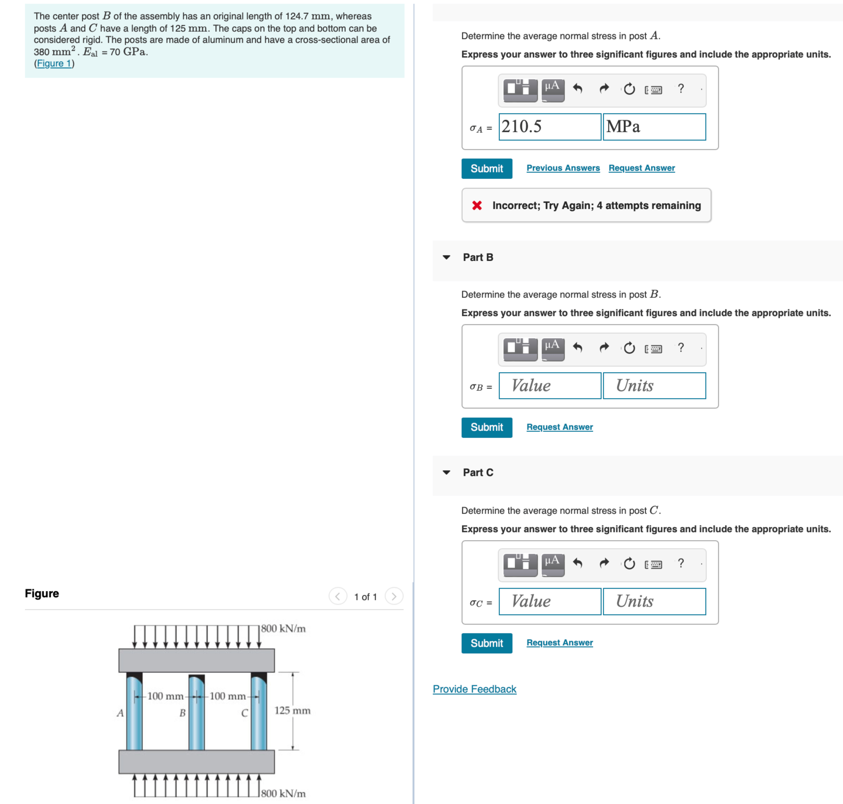 The center post B of the assembly has an original