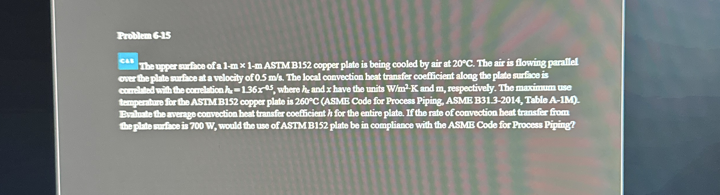 Poblem G 1 5 ces Thanper surnce of 1 - m 1 - m