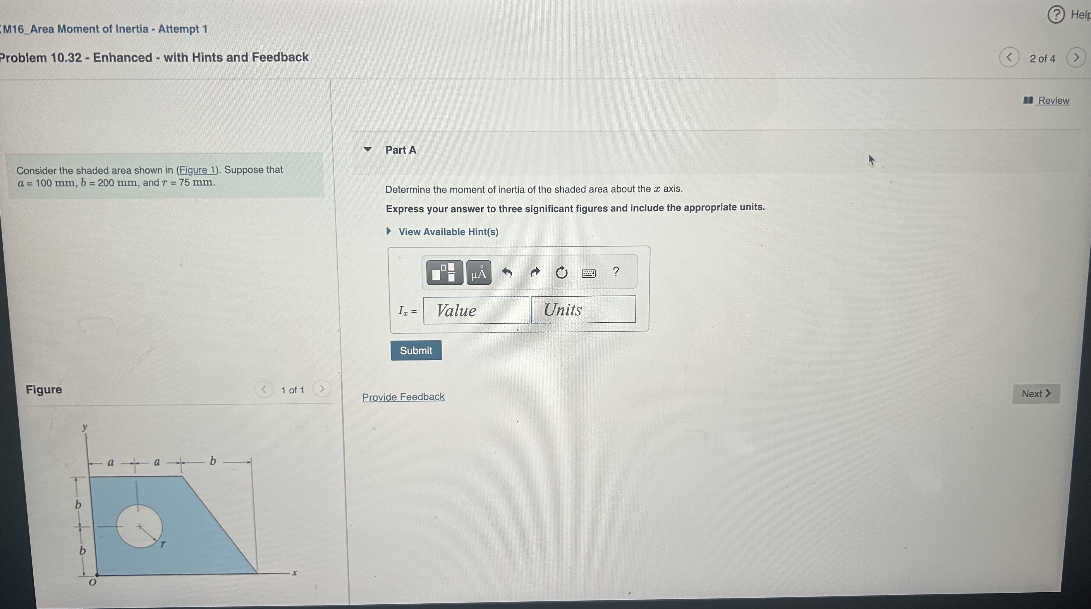 M 1 6 _ Area Moment of Inertia - Attempt 1 ( ? )