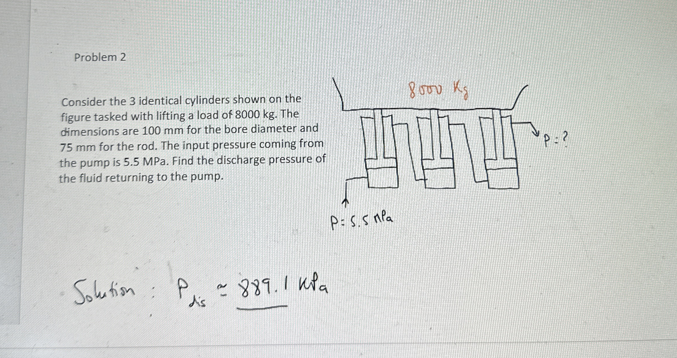 Problem 2 Consider the 3 identical cylinders