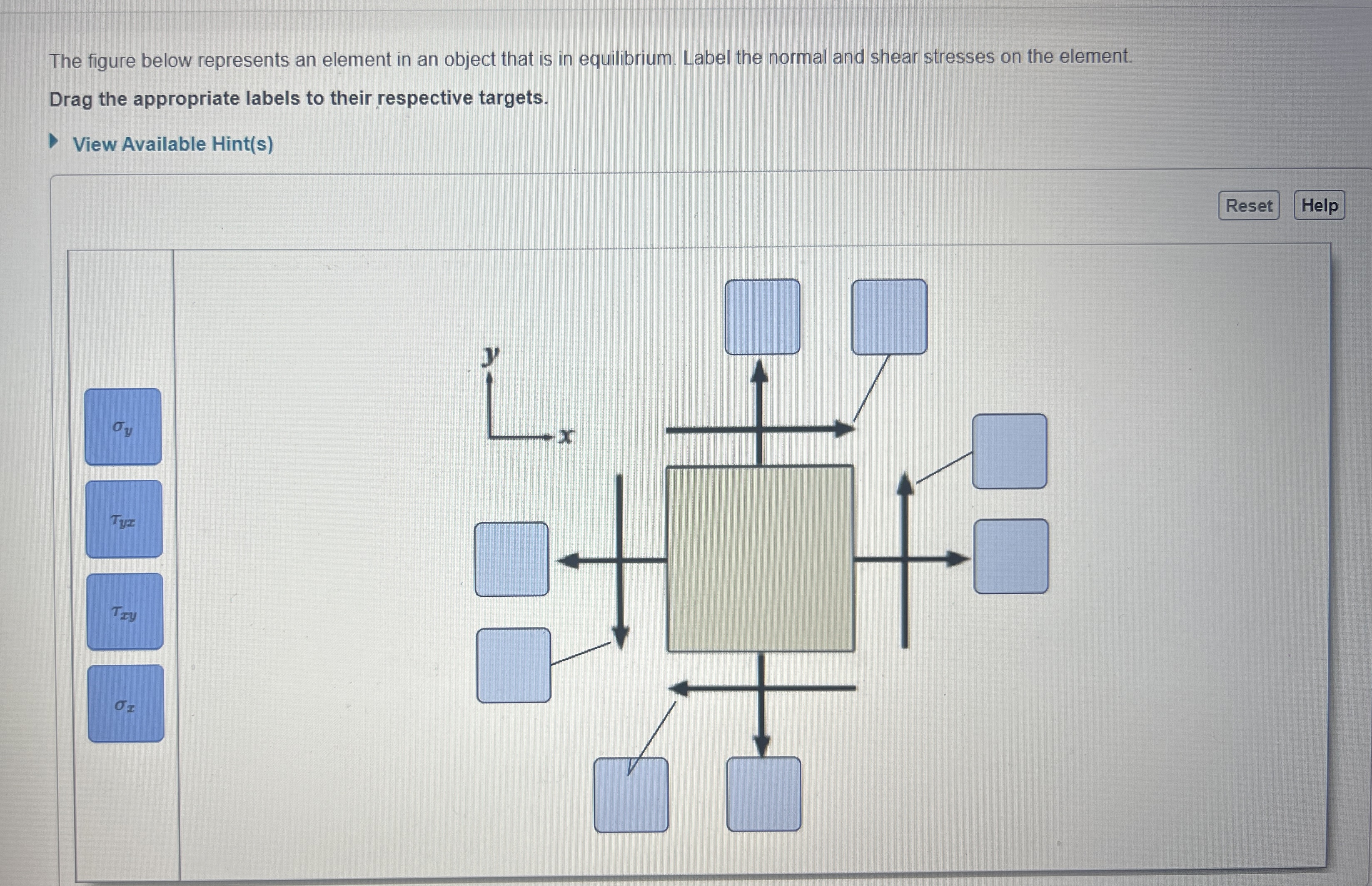 The figure below represents an element in an