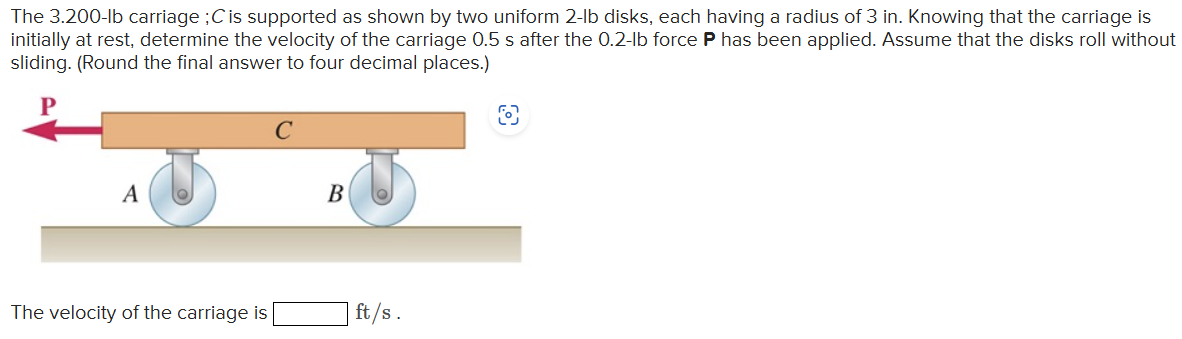 The 3 . 2 0 0 - lb carriage \ ( ; C \ ) is