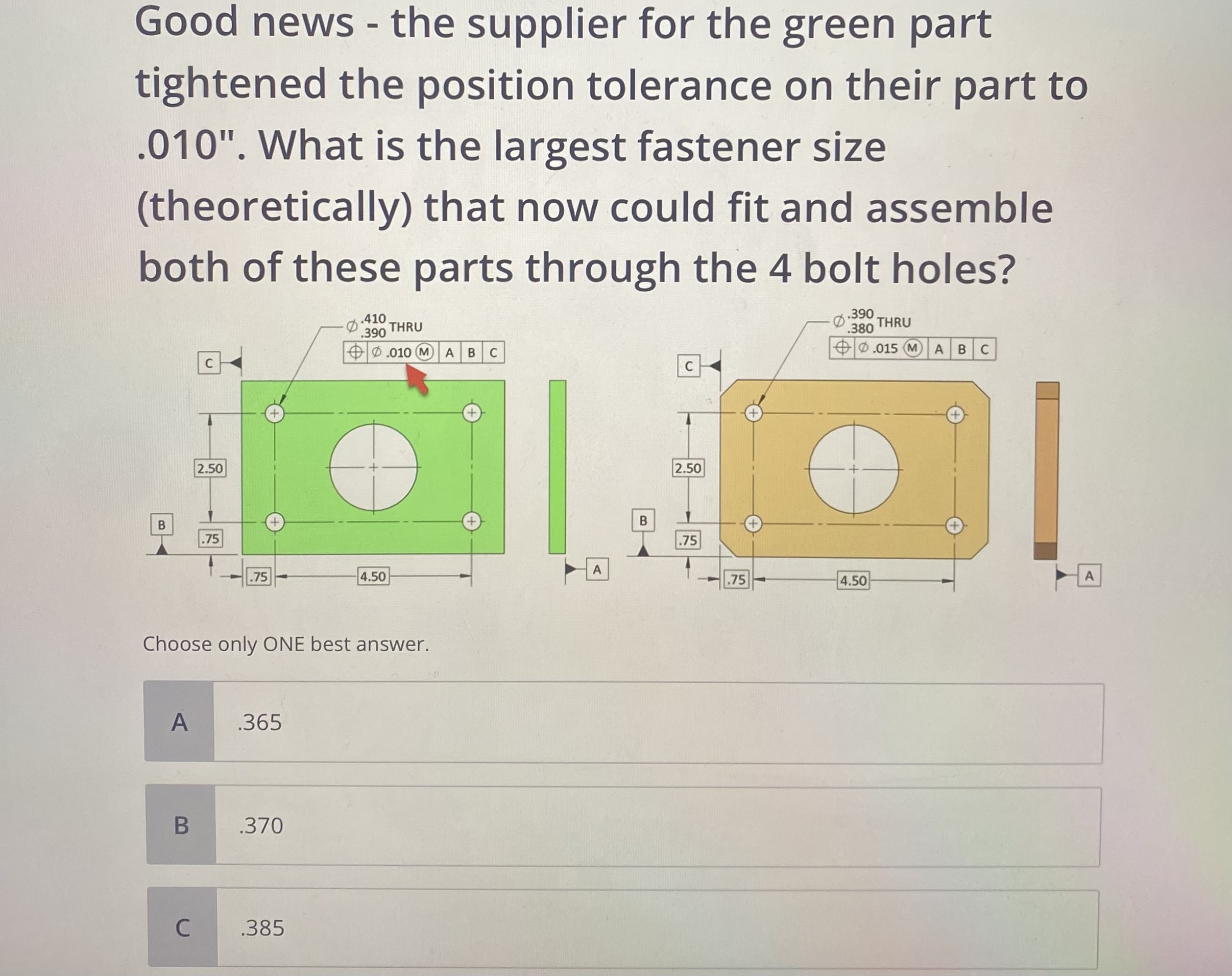 Good news - the supplier for the green part