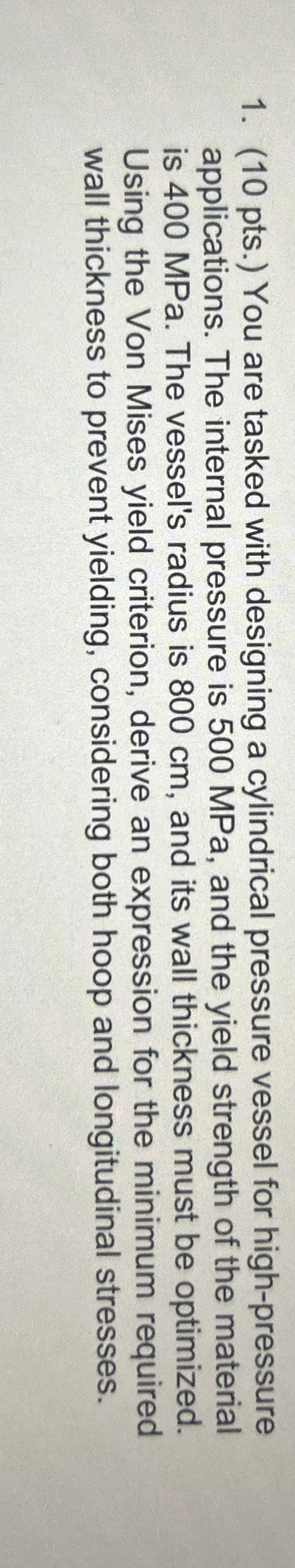 ( 1 0 pts . ) You are tasked with designing a