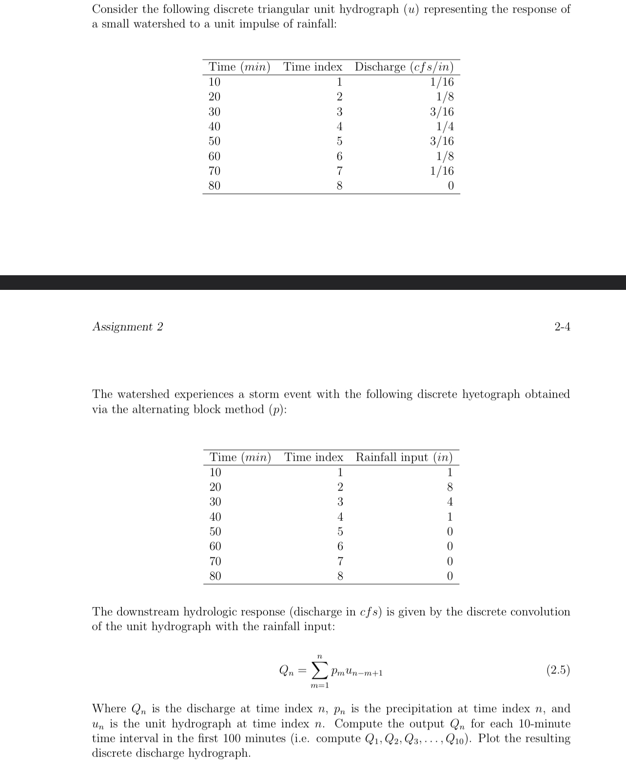 Consider the following discrete triangular unit