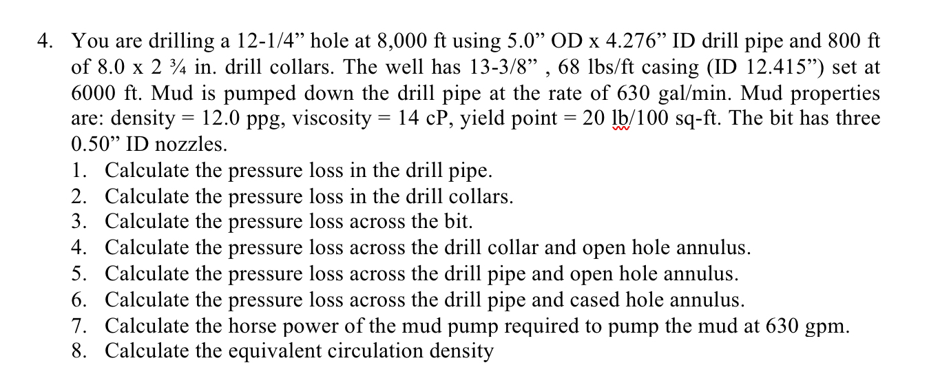 You are drilling a 1 2 - 1 4 hole at 8 , 0 0 0 f