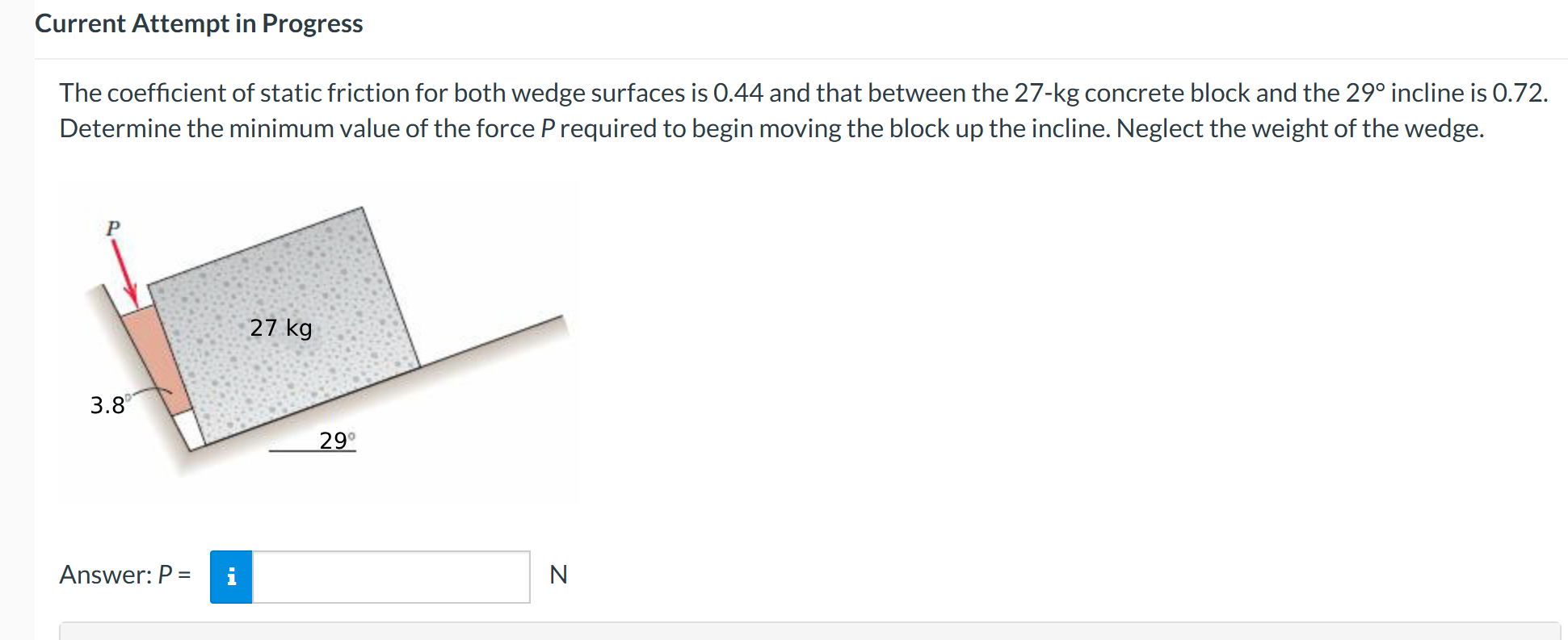 Current Attempt in Progress The coefficient of