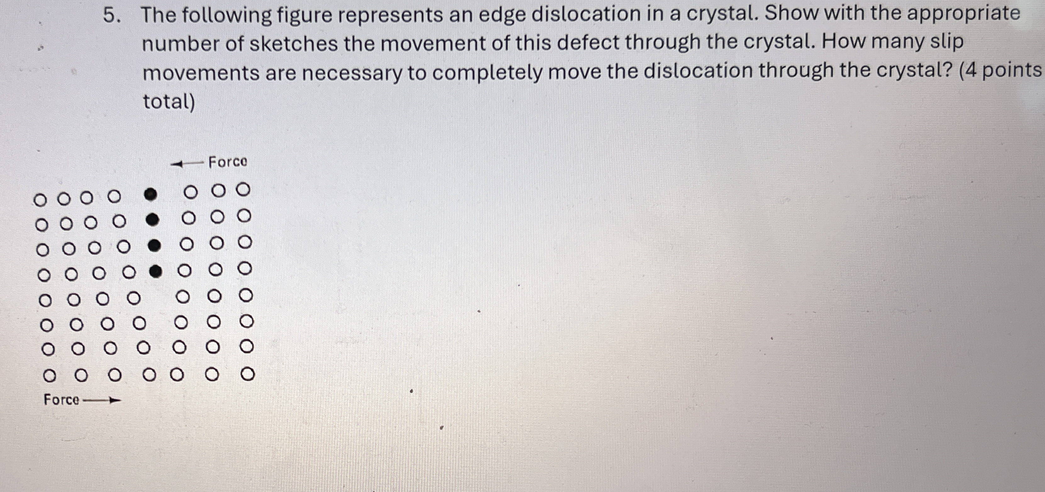 The following figure represents an edge