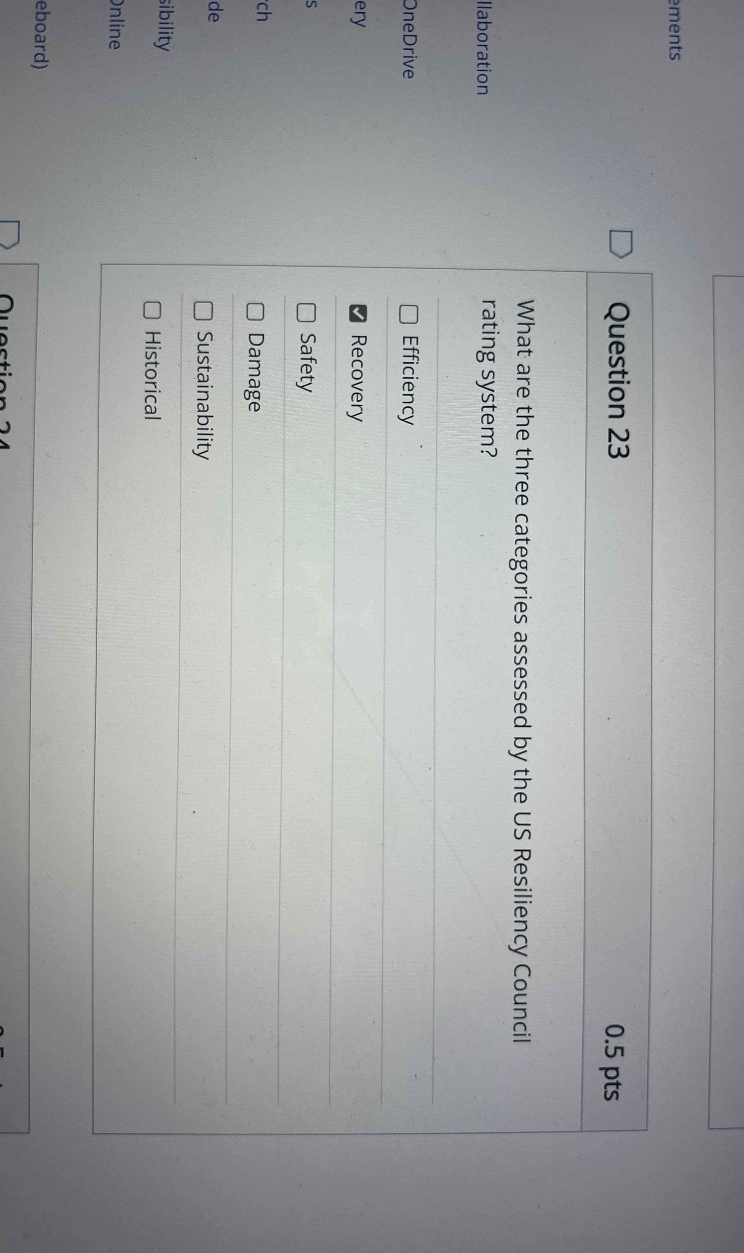 Question 2 3 What are the three categories