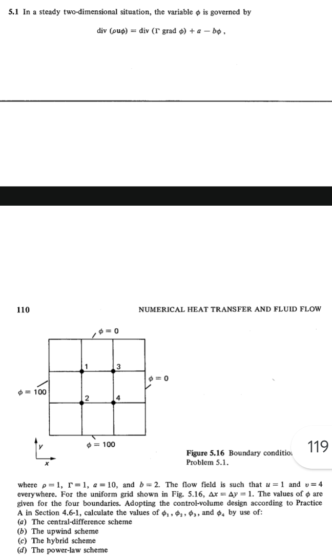 5 . 1 In a steady two - dimensional situation,