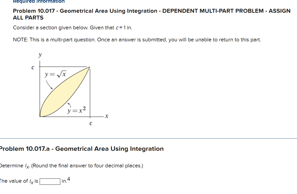 Problem 1 0 . 0 1 7 - Geometrical Area Using