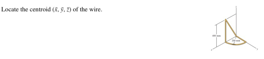 Locate the centroid ( x , b a r ( y ) , b a r ( z