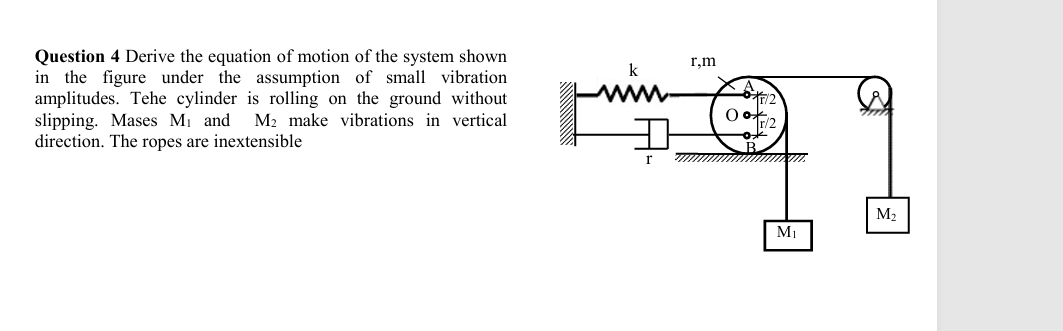 Question 4 Derive the equation of motion of the
